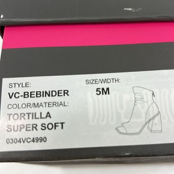 Vince Camuto Bebinder Open toe Shootie -Tortilla Super Soft- Size 5 M- NIB - Picture 7 of 7
